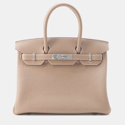 Hermes Etoupe Togo Leather Birkin 30 Tote Bag - Hermes - Modalova