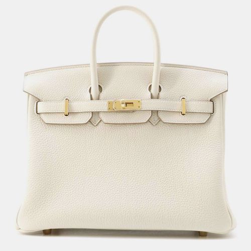 Hermes Craie Togo Leather Birkin 25 Tote Bag - Hermes - Modalova