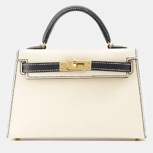 Hermès Craie and Black Epsom HSS Mini Kelly II 20 Top Handle Bag - Hermes - Modalova