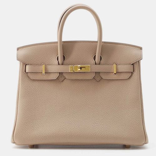 Hermes Beige Marfa Togo Leather Birkin 25 Tote Bag - Hermes - Modalova