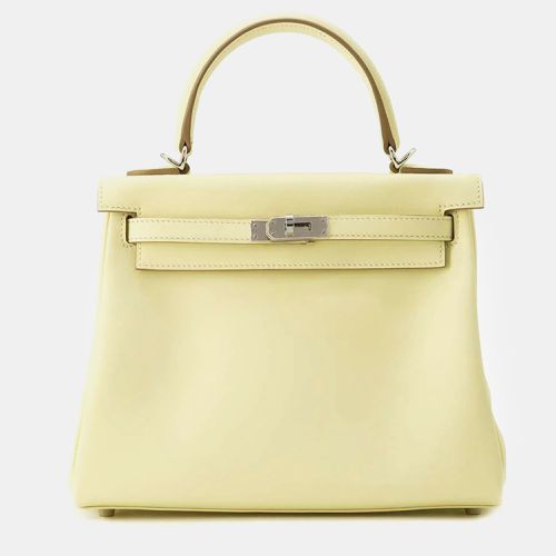 Hermes Jaune Milton Swift Leather Kelly Retourne 25 Top Handle Bag - Hermes - Modalova