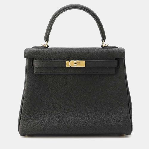 Hermes Black Togo Kelly Retourne 25 Top Handle Bag - Hermes - Modalova