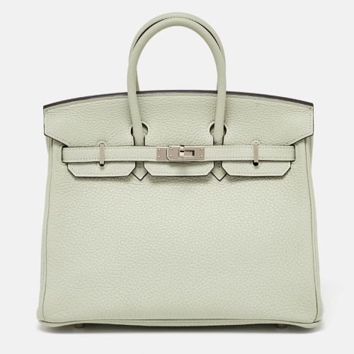 Hermès Gris Neve Togo Leather Silver Finish Birkin 25 Bag - Hermes - Modalova