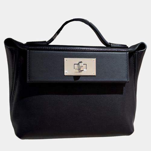 Hermes Black Swift Leather Mini 24/24 Shoulder Bag - Hermes - Modalova