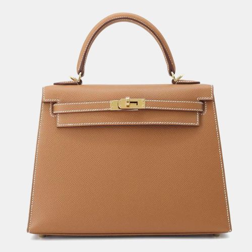 Hermes Gold Epsom Kelly Sellier 25 Bag - Hermes - Modalova