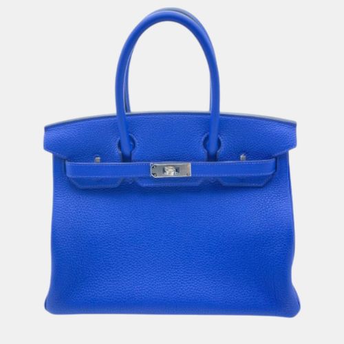 Hermes Blue Royal Togo Leather Birkin 30 Bag - Hermes - Modalova