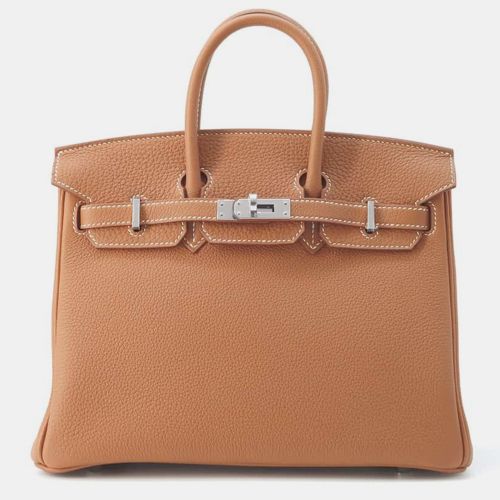 Hermes Gold Togo Leather Birkin 25 Tote Bag - Hermes - Modalova