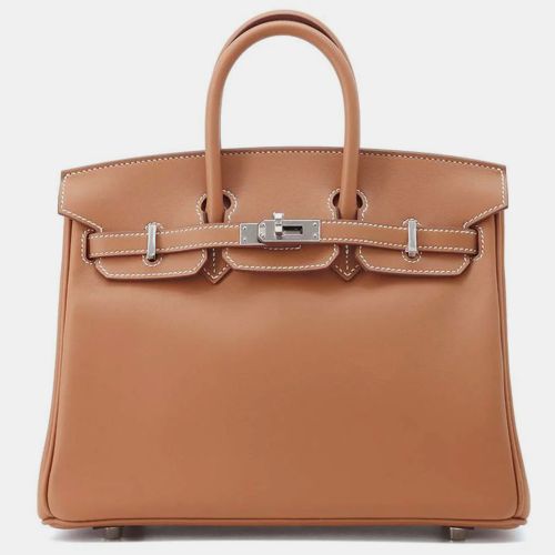 Hermes Gold Swift Leather Birkin 25 Tote Bag - Hermes - Modalova