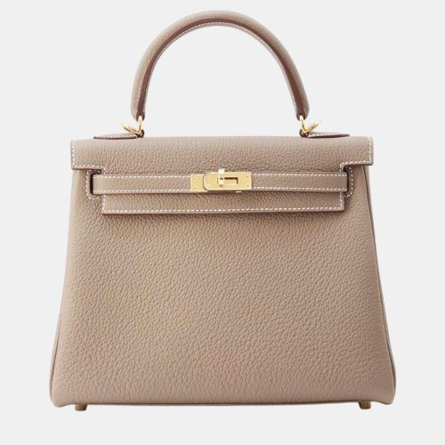 Hermes Etoupe Togo Leather Kelly Retourne 25 Bag - Hermes - Modalova