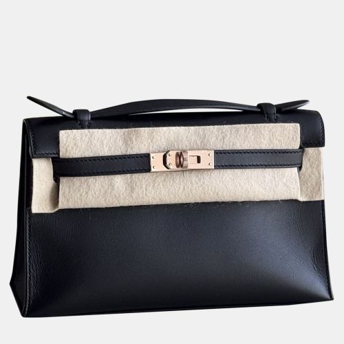 Hermes Black Swift Leather Mini Kelly Crossbody Bag - Hermes - Modalova