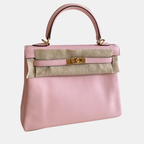Hermes Pink Swift Leather Kelly 25 Tote Bag - Hermes - Modalova