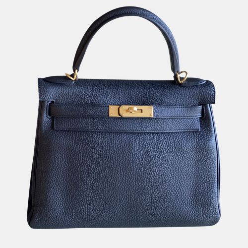 Hermes Blue Togo Leather Kelly 28 Tote Bag - Hermes - Modalova