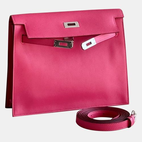 Hermes Pink Swift Leather Kelly Danse 22 Crossbody Bag - Hermes - Modalova