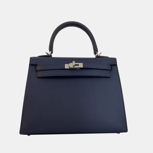 Hermes Blue Epsom Leather Palladium Hardware Kelly Sellier 25 Bag - Hermes - Modalova