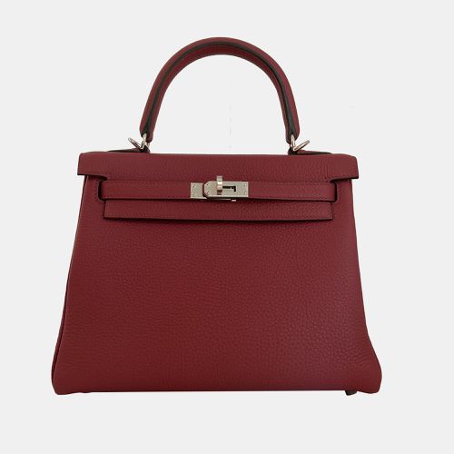 Hermes Red Togo Leather Palladium Hardware Kelly Retourne 25 Bag - Hermes - Modalova