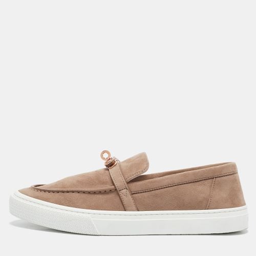 Hermes Beige Suede Game Slip On Sneakers Size 39 - Hermes - Modalova