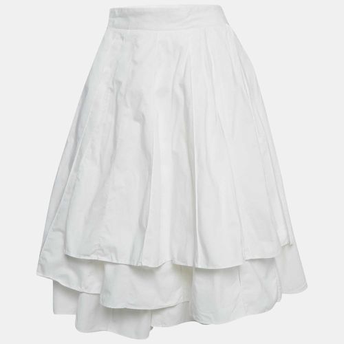 Hermes White Cotton Asymmetric Wrap Skirt S - Hermes - Modalova