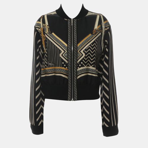 Hermes Multicolour Virgin Wool Silk Printed Bomber Jacket M - Hermes - Modalova