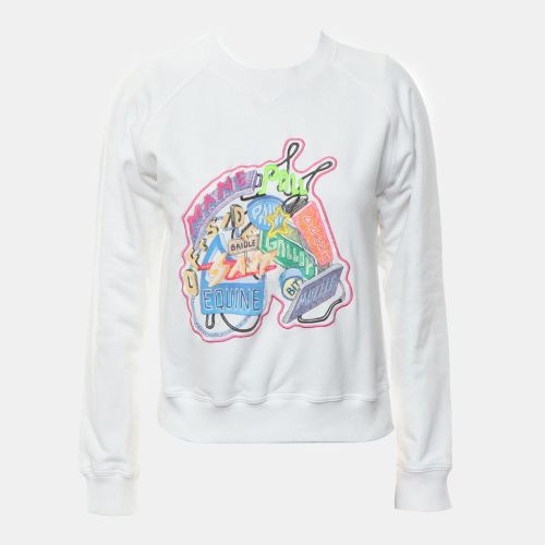 Hermes White Cotton Chevaloscope Embroidered Sweatshirt FR 34 - Hermes - Modalova