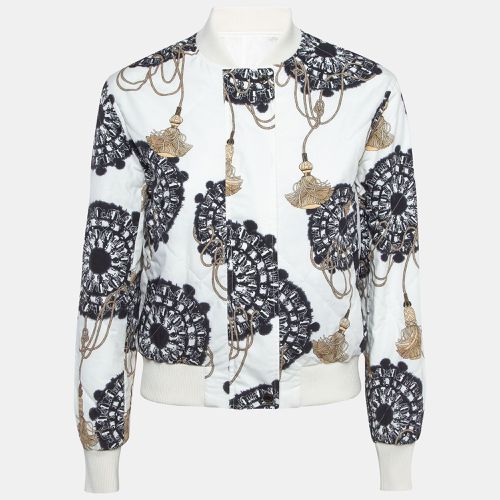 Print Cotton Zip Front Biker Jacket S - Hermes - Modalova