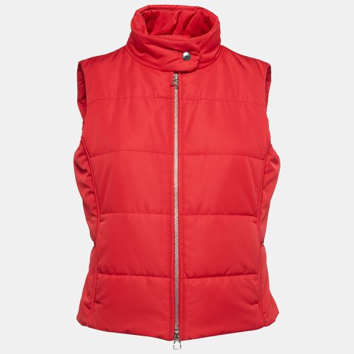 Hermès Red Synthetic Sleeveless Zip Front Quilted Vest M - Hermes - Modalova