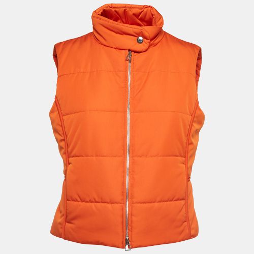 Hermès Orange Synthetic Sleeveless Quilted Vest M - Hermes - Modalova