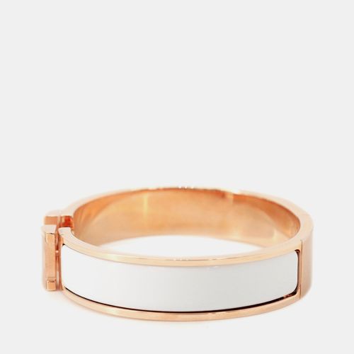 Clic H Bangle Size PM Lacquer Gold Plated - Hermes - Modalova