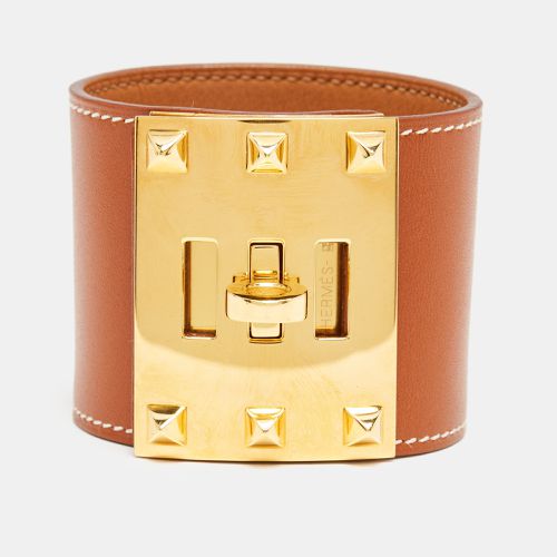 Hermès Kelly Dog Leather Gold Plated Bracelet - Hermes - Modalova