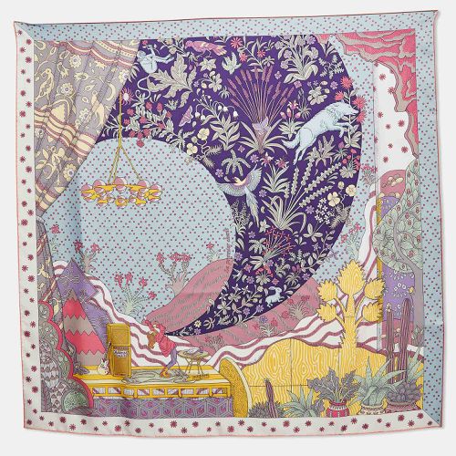 Hermès Blue/Violet Printed Silk Le Premier Chant Scarf - Hermes - Modalova