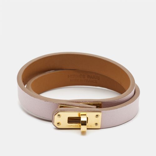 Hermès Kelly Mini Leather Gold Plated Bracelet - Hermes - Modalova