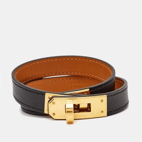 Hermes Kelly Leather Gold Plated Bracelet - Hermes - Modalova