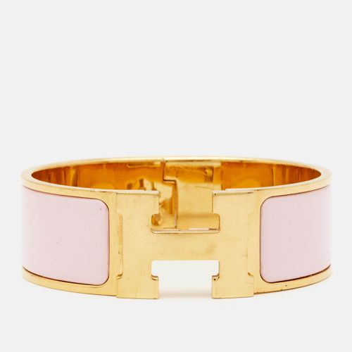 Hermès Clic Clac H Enamel Gold Plated Bracelet - Hermes - Modalova