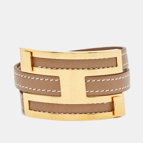 Pousse Pousse Leather Gold Plated Bracelet - Hermes - Modalova