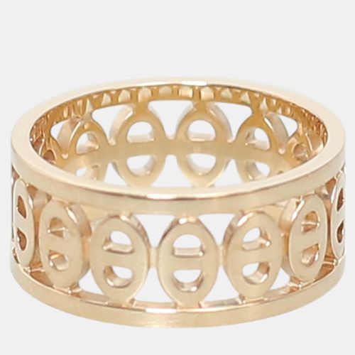 Hermes 18k Rose Gold Chaine d'ancre Divine Ring EU 51 - Hermes - Modalova