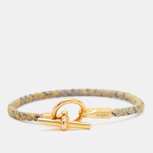 Glenan Printed Silk Plated Bracelet - Hermes - Modalova