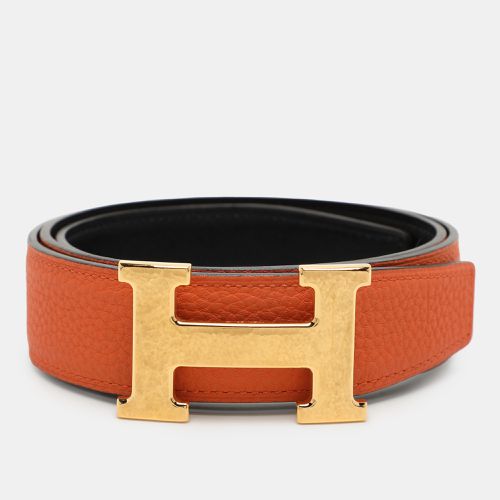 Hermès Leather Reversible H Buckle Belt 75CM - Hermes - Modalova