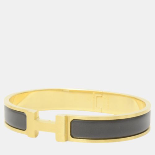 Hermes Enamel Bangle Bracelet Gold - Hermes - Modalova