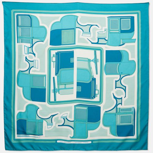 Hermès Blue Les Coupes Silk Square Scarf - Hermes - Modalova