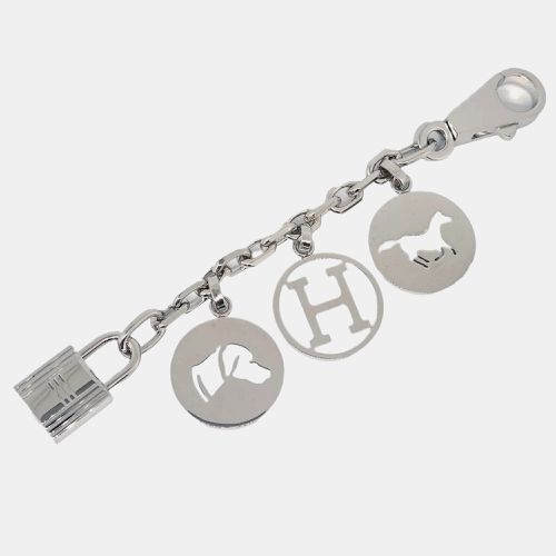 Hermes Silver Amulet Bull Lock Key Holder Bag Charm Small Good - Hermes - Modalova