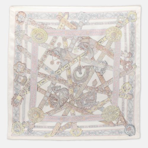 Le Songe De La Licorne Printed Silk Scarf - Hermes - Modalova