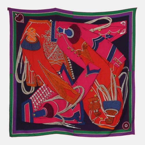 Hermes Cashmere Zouaves Et Dragons 140 Scarf - Hermes - Modalova