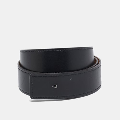 Hermès Noir/Gold Box and Togo Leather Reversible Belt Strap 85 CM - Hermes - Modalova