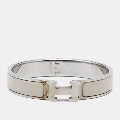 Clic H Enamel Palladium Plated Bracelet - Hermes - Modalova