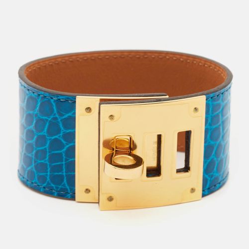 Hermès Kelly Dog Alligator Leather Gold Plated Bracelet - Hermes - Modalova