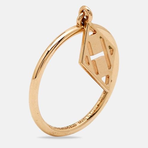 Hermès Gambade 18k Rose Gold Ring Size 52 - Hermes - Modalova