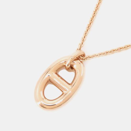 Hermes 18K Pink Gold Chaine d'Ancre Farandole Necklace Size PM - Hermes - Modalova