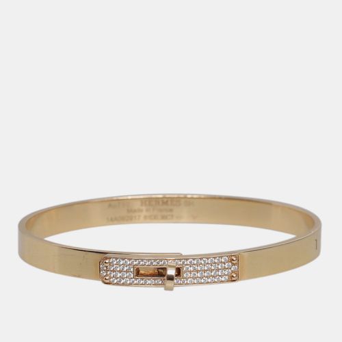 Hermes 18K Gold Diamond Buckle Kelly Bracelet - Hermes - Modalova