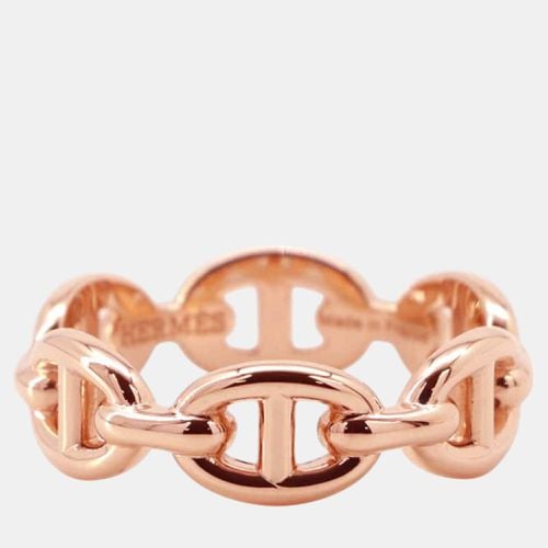 Hermes 18K Pink Gold Chaine D'Ancre Anchene Ring Size 52/#12 Pm - Hermes - Modalova