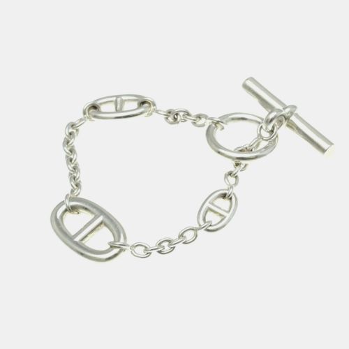 Hermes Chaine D'ancre Farandole Silver 925 No Stone Charm Bracelet - Hermes - Modalova