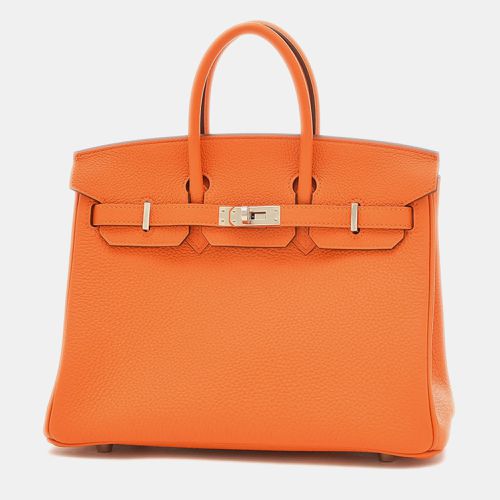 Hermes Orange Togo Leather Birkin 25 Tote Bag - Hermes - Modalova